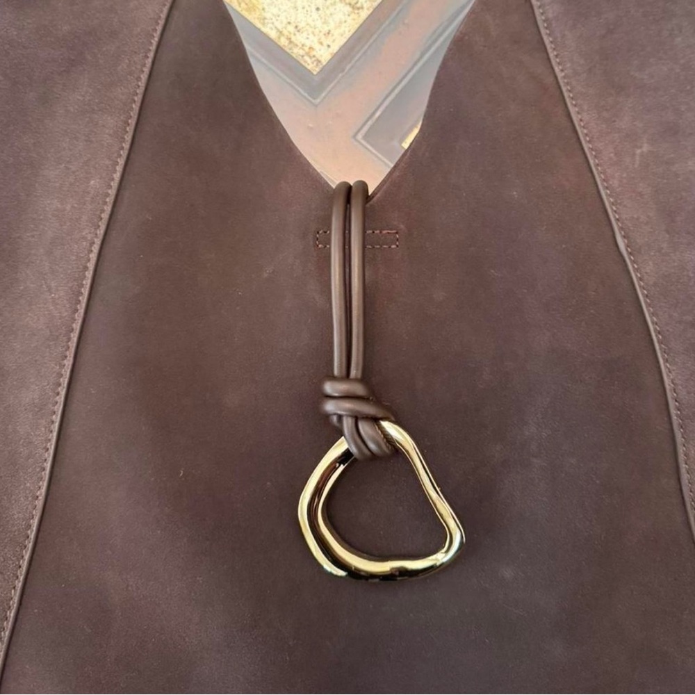 Dolce Vita Brown Suede Hobo Bag - Picture 2 of 5